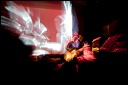 Black Dub. Daniel Lanois, Trixie Whitley, Brian Blade, Chris Thomas at the Bowery Ballroom, NYC, February 17, 2009. Video projections by Adam Vollick.