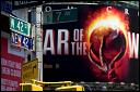 Street signs with movie poster. Times Square. 2005.