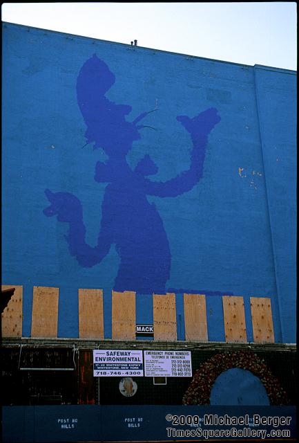 Remains of a painted sign on W. 42nd St. between 7th Ave. and 8th Ave. Times Square. 1997.