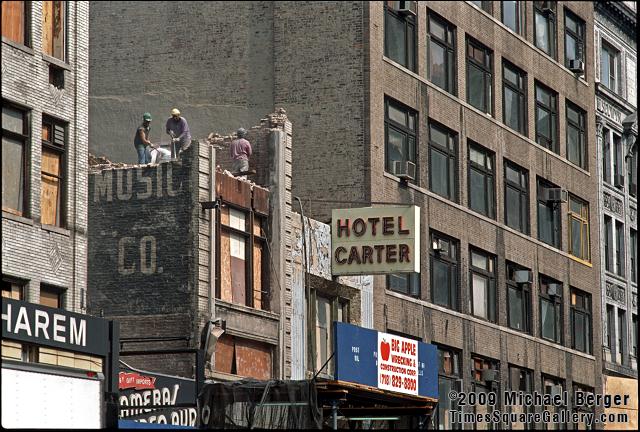 Demolition workers, north side of 42nd St. between 7th and 8th Ave.. 1997.