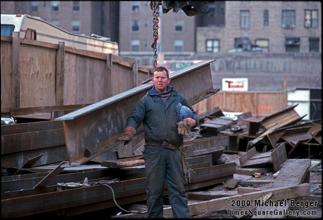 Iron Worker,  Empire Theatre, south side of 42nd St. between 7th Ave. and 8th Ave.. 1998.