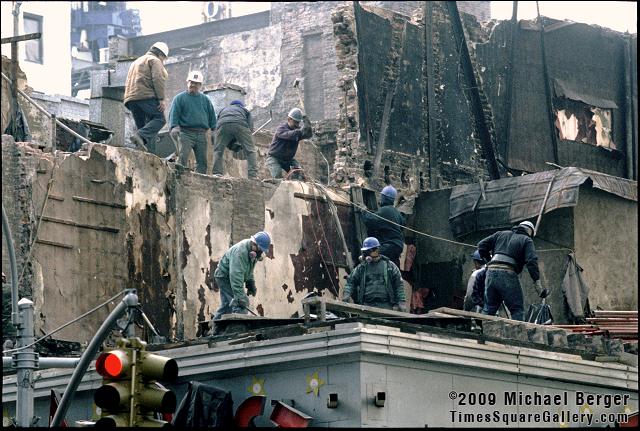 Demolition workers, SW corner of 43rd St. and 7th Ave. 1998